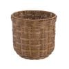 Astin Sinclair 300 x 280mm Natural Poly Rattan Checked Basket Planter Medium