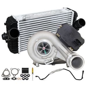 Upgrade Billet Turbo Charger With 84mm Intercooler And Genuine Oil Feed Pipe For Hyundai Santa Fe D4HB 2.2L 2014 Onwards