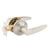 Ikonic Brushed Nickel Norr Passage Lever Set