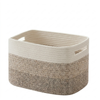 Altus 20L Rectangular Gradient Cotton Rope Storage Basket Organiser