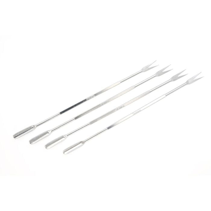 4pc Cuisena Stainless Steel Seafood Fork Pick Set - Silver