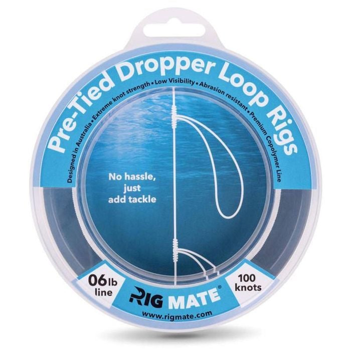 Rig Mate Pre Tied Dropper Loop Paternoster Monofilament Leader 6lb (100 Knots)