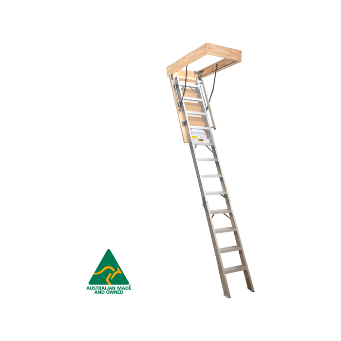 Kimberley 2200-2700mm Deluxe Aluminium Attic Ladder