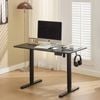 Electric Standing Desk Height Adjustable, Sit & Stand Desk for Home Office with Splice Board and Memory Controller, Black