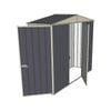 Build-a-Shed 2.3 x 0.8 x 2.3m Gable Single Hinged Side Door Shed - Grey