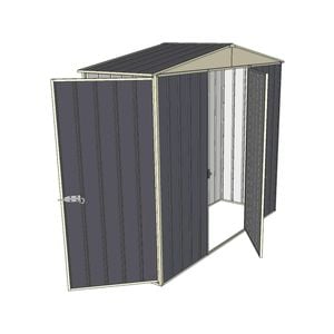 Build-a-Shed 2.3 x 0.8 x 2.3m Gable Single Hinged Side Door Shed - Grey
