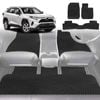6D Diamond Car Floor Mats for Toyota RAV4 2019-2025-Full Set-Black-Outback GT
