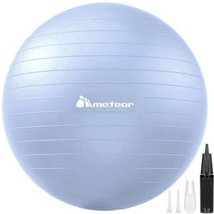 METEOR Light Blue 75-85cm Yoga Ball with Pump