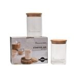Brunswick Bakers Glass Starter Jar 500ml Set Of 2