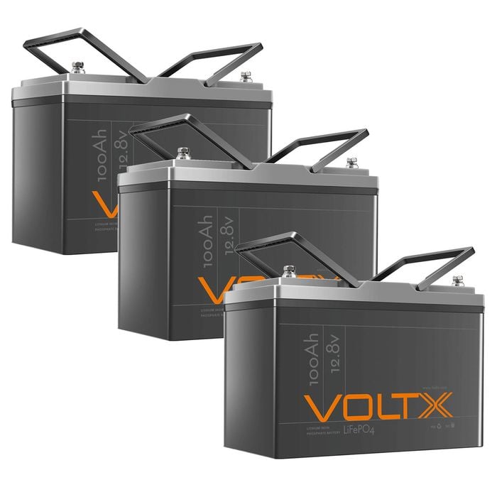 Voltx 12v 300ah Lifepo4 Deep Cycle Battery For Rv & Camping 3840wh, Built-in Bms