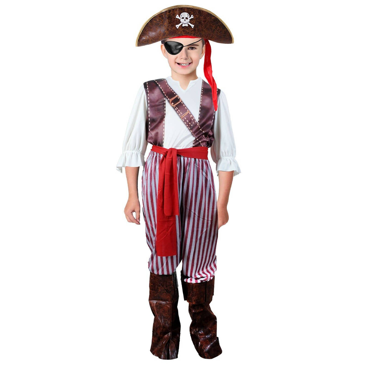 Children Pirate First Mate Costume Classic Buccaneer Set - 6-9 10-12 ...