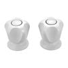 Shaw & Mason White Classic Style Basin Top Assembly - Pair