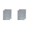 2x 2pc Ladelle Lennox Cotton Stripe Kitchen Towel Reusable/Washable Ice Blue