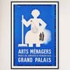Galrie Vintage Arts Menagers Grand Palais Poster - Elegant Wall Art for Home Decor, Black Frame, A0 84 x 119cm (33 x 47inch)