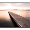 Wooden Pier On Sunrise View  Print 100% Australian Made 120x90cm  (Poster)