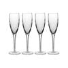 4pc Luigi Bormioli Canaletto 195ml Champagne Flute Glasses Set