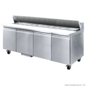 Thermaster SLB240 four door Sandwich Bar Fridge
