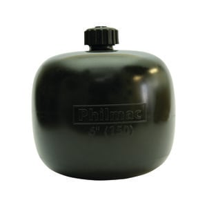 Philmac 6" Black 5/16" Thread Plastic Float