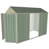 Build-a-Shed 1.5 x 3.0 x 2.3m Double Sliding Side Door Gable Shed - Green