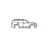 Ignite Laser Toyota 300 Series Landcruiser Silhouette Metal Wall Art Rustic Metal 15.7inch/40cm