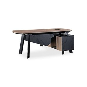 Modern Furniture ARTO Executive Office Desk 180-200cm - Oak&Black