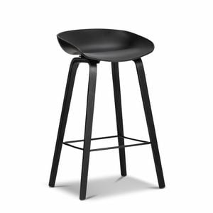Replica Set of 2 All Black Hay Bar Stools