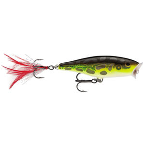 Rapala Skitter Pop 7cm Topwater Hard Body Fishing Lure Lime Frog