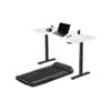 Lifespan Fitness V-FOLD Treadmill with ErgoDesk Automatic Standing Desk 1500mm in White/Black