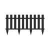 Jack Matrix 900 x 350mm Charcoal Square Picket Garden Edge