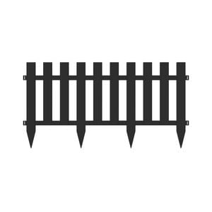 Jack Matrix 900 x 350mm Charcoal Square Picket Garden Edge