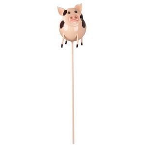Northcote Pottery 7 x 30cm 3D Pig Metal Decorative Garden Stake
