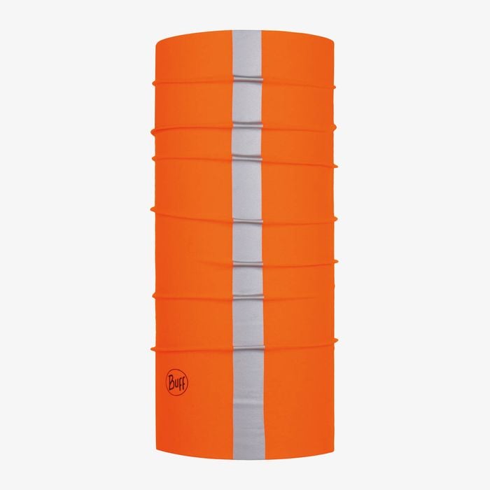 BUFF Safety Original Ecostretch Multifunctional Neckwear - Reflective Solid R-Orange Fluor