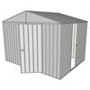 Build-a-Shed 3.0 x 2.3 x 2.3m Gable Single Sliding Side Door Shed - Zinc
