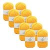 10x Malli Sunflower Yellow Blend Basic 100g Knitting Yarn Acrylic/poly