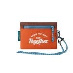 M SQUARE Anti-Theft Money and Ticket Pouch – Secure Travel Organizer for Valuables Orange