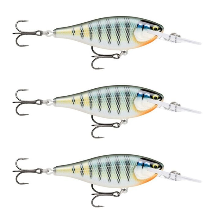 3x Rapala 5.5cm Shad Rap Elite (Floating) Fishing Lures - Gilded Blue Gill