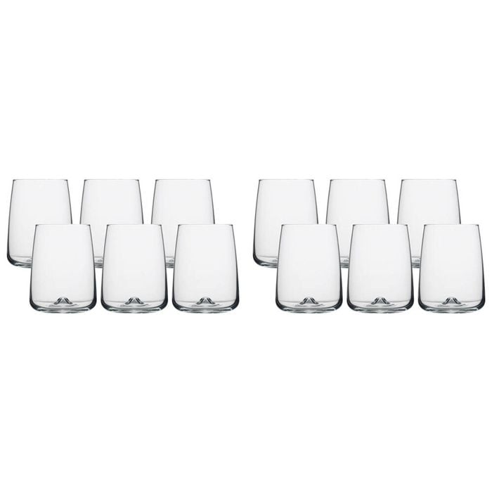 12pc Ecology Ida Stemless Wine Glasses 530ml - Clear