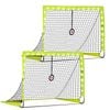ADVWIN Portable Soccer Goal 1.8M Wide, Light Up Soccer Net for Backyard Kids, Junior, Adults, with Carry Bag, 2 Pack