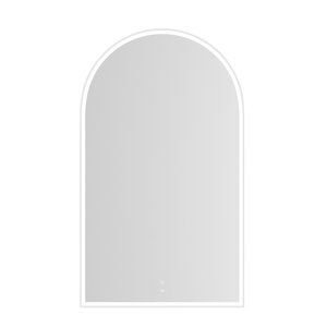 Attica Arch 1500 Matte White Framed LED Mirror