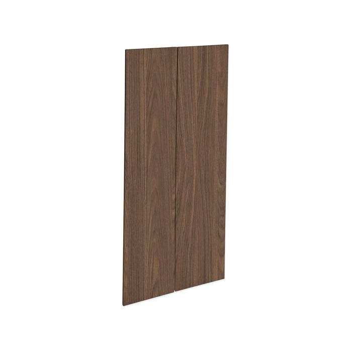 Kaboodle 900mm Walnut Modern Pantry Doors - 2 Pack
