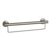 evekare 600mm Brushed Nickel Towel Rail With Grab Rail