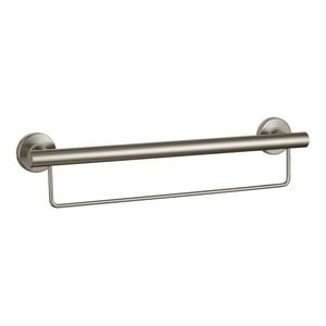 evekare 600mm Brushed Nickel Towel Rail with Grab Rail