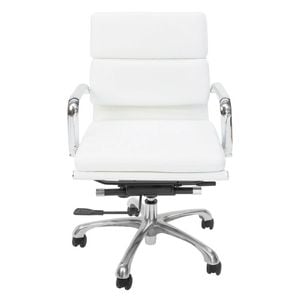 Sk Designer Living | Eames Inspired Mid Back Soft Pad Management Desk / Office Chair - White