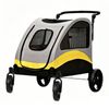 BingoPaw Large Space Pet Stroller 4 Wheels Breathable Mesh Dog Travel Stroller 74.5x108x113cm