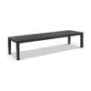 Santorini Large 3.55m Outdoor Rectangle Aluminium Dining Table Charcoal