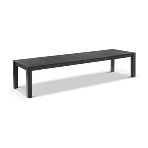 Santorini Large 3.55m Outdoor Rectangle Aluminium Dining Table Charcoal