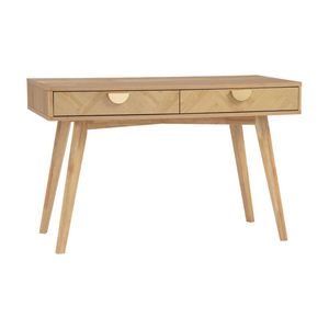 Modern Furniture LOFTUS 120x75cm Study Desk with Malaysian Oak and Veneer - Oak