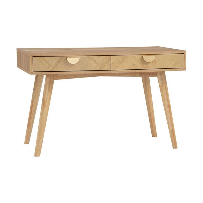 Modern Furniture LOFTUS 120x75cm Study Desk with Malaysian Oak and Veneer - Oak