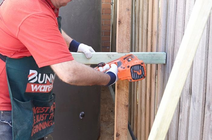 DIY Step Image - How to build a timber screen . Blob storage upload.