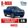 Ignite Exhausts Isuzu D-Max 4JJ3 3L 3" Turbo Back Off-Road Exhaust With Cat & Muffler